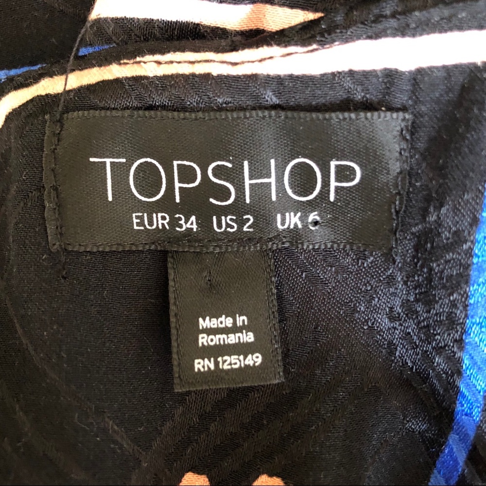 Topshop Check Floral Jumpsuit size 2 - Picture 12 of 12